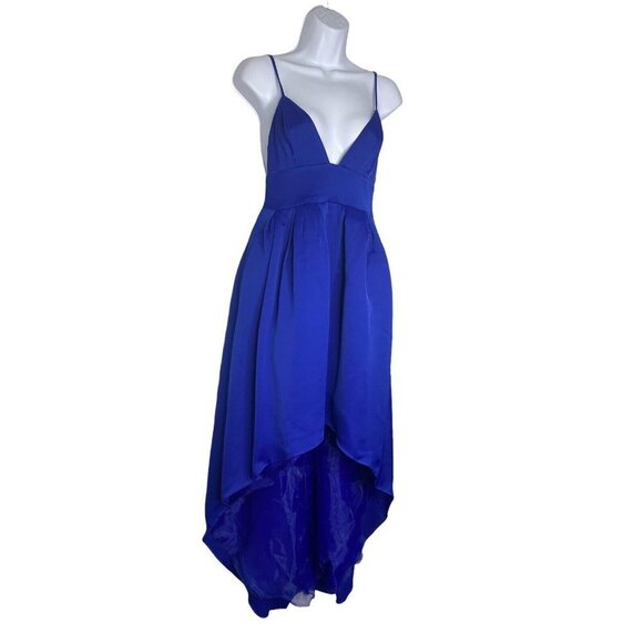 NBD Caleb Woman’s Gown Pleated Skirt Blue Evening Cocktail Party Dress SZ XS‎ - Picture 5 of 12